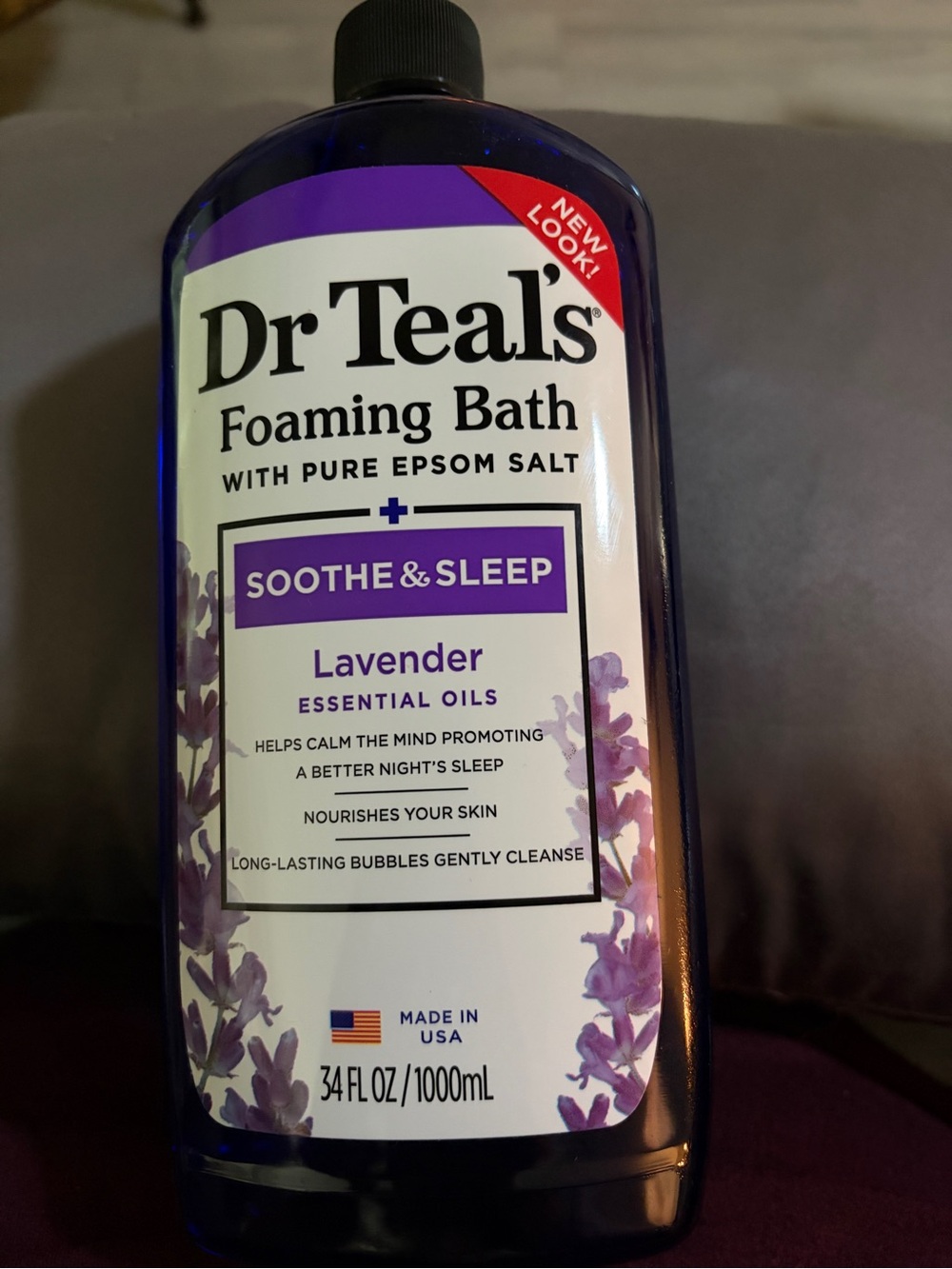 Dr Teal's Lavender Foaming Bath with Epsom Salt - Soothe & Sleep (34 fl oz)